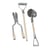 Outils de jardin en métal/bois 9 - 13 cm