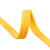 Bobine 20m tresse tubulaire plate coton 15mm jaune or