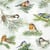 4 serviettes en papier découpage collage 33 cm OISEAU  BRANCHE DE PIN OSS 110