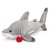 Peluche requin 33cm - classic aquatique - trudi