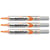 Lot de 3 marqueurs tableaux blancs effaçables - PENTEL - Pointe conique 4,0 mm - Orange - MAXIFLO
