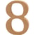 Chiffre, 8, H : 13 cm, ép. 2 cm, 1 pièce