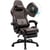 Chaise gaming ergonomique GTPLAYER - Cuir PU - EU-ACE-PRO-LBR - Brun clair gris