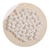 30 PERLES SANS TROU Rondes acrylique Blanc Nacré 12 mm - Non Percée - Creation Diy
