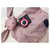 Perlipoppette doudou lapin rose - Maïlou Tradition - Rouge