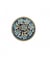 Bouton métal motif floraux 23mm à queue - Prym Marine Bleu