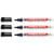 Lot de 3 marqueurs textiles permanents pointe ronde 1 mm - EDDING - Noir - 8040