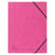 Chemise à élastique sans rabats carte lustrée 355gm2 - A4 - Rose - x 25 - Exacompta