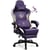 Chaise gaming ergonomique GTPLAYER Dragon Series - Cuir PU - Violet - 70 x 70 x 135 cm