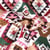 Tissu Jacquard Kilim motif géométrique sur fond Rose