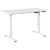 Bureau Réglable Blanc 120 x 60 cm Electrique Assis/Debout à Cadre en Acier Poudré Design Moderne Hauteur Ajustable