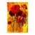 1 feuille de papier de riz 22.5 x 32 cm découpage collage Paper Designs FLEUR COQUELICOT 0082