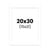 Passe-partout - Blanc - 20x30cm - Photo 15x21cm - Pour cadre - Encadrement