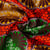 Tissu Wax africain n°601 sur fond Orange