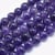Fil de 46 perles ronde en pierre naturelle fabrication bijoux AMETHYSTE 8 mm