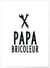 Affiche 'Papa bricoleur' | A3 : 29,7x42cm
