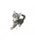 Ecussons Thermocollant Chat Panda 4,5 X 7 cm - Mediac Gris