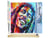 Peinture par Numéro Figured'Art - Bob Marley Aquarelle - Kit de Loisir Créatif DIY Numéro d'Art Complet - 40x50cm toile roulée + châssis en bois à monter