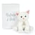 Peluche bébé chat - Blanc - 18cm