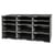 Module de classement Modulodoc - set 12 cases sans tiroirs Ecoblack - Gris foncé - Exacompta