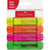 Surligneurs - Couleurs fluo - Vert, rose, orange, jaune - Pointe biseautée - Faber-Castell
