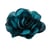Broche fleur 11cm bleu pétrole