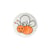 Bouton culot abeille 15mm (Orange)