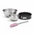 Set de 4 ustensiles de pâtisserie moule à gâteaux 2 bols et spatule pâtisserie Black mettallic Black mettallic Zenker  Black mettallic