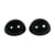 Yeux d'animaux,demi - perles, 8mm ø, noir, à coller, 14 pces