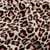 Tissu Jersey Velours tout doux Isara léopard Brun et Rose sur fond Beige