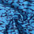 Tissu Viscose  Cobalia motifs abstraits Noirs sur fond Bleu levos - Au mètre
