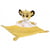Doudou plat simba le lion 22 x 22 cm - peluche disney - nicotoy