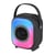 Enceinte Bluetooth Portable Puissante Avec Éclairage RGB Et Batterie Longue Durée Noir YONIS
