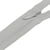 Fermeture invisible non séparable ajustable - gris mer nord
