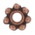 MégaCréa - Perle rondelle intercalaire métal Ø4mm Cuivré (lot de 10)