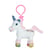 Peluche - Licorne Lica Bella porte-clés blanc et rose - 10 cm