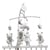 Mobile musical bébé Ours en polyester blanc
