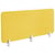 Séparateur Cloison Acoustique de Bureau et Table Jaune en Polyester et Matière Synthétique 180 x 40 cm Idéal pour le Open Space