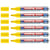 Lot de 6 marqueurs pour tableau blanc - EDDING - Jaune - Pointe 1,5-3 mm - Rechargeable