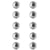 Pierres strass en plastique, autocoll. , 5 mm, 80 pces, cristal
