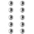 Pierres strass en plastique, autocoll. , 5 mm, 80 pces, cristal