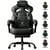 Chaise gaming ergonomique GTPLAYER Noir mat PU - Noir - 55 x 51 x 130 cm