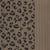 Tissu Matelassé réversible Léopard sur fond Taupe