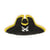 Ecusson thermocollant chapeau marin pirate 4cm x 2cm