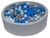 Piscine à balles Aire de jeu + 450 balles perle, bleu, gris - Velinda