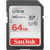 Carte mémoire SANDISK Ultra - SDXC - 64 Go - Classe 10 - UHS-I - Noir