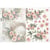 1 feuille de papier de riz 29,7 x 42 cm Itd Collection FLEUR ORANGE 1218L
