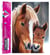 Diamond Painting Broderie Diamant LUMINLIFE 70x50cm, 5D, diamants ronds - Cheval et poulain