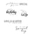 Tampons transparents texte 6- Sizzix