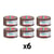 Lot de 6 rubans emballage adhésif Tesa 66m x 50mm havane
